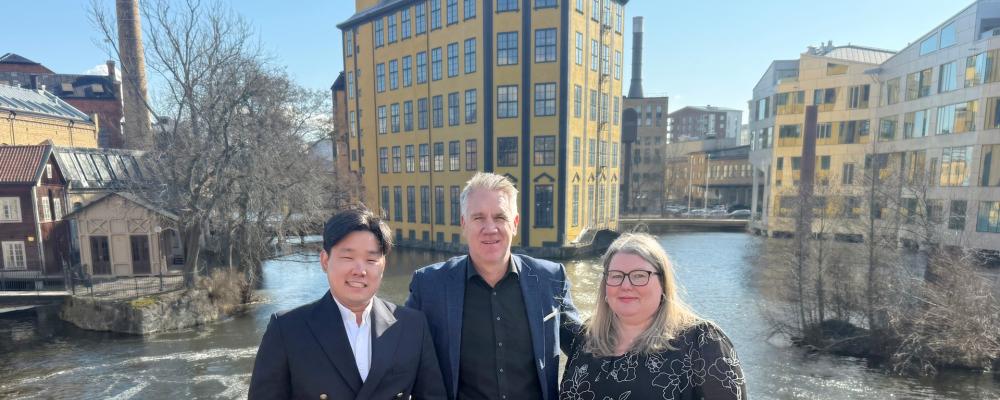 Martin Vikingsson, Johan Edlund, Charlotte Augustsson, Sigma Technology i Norrköping Foto: Sigma Technology