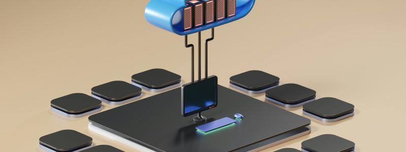 Illustration av molnbaserad IT-infrastruktur och datahantering i hybrid- och multimolnmiljöer. Foto: Growtika/Unsplash