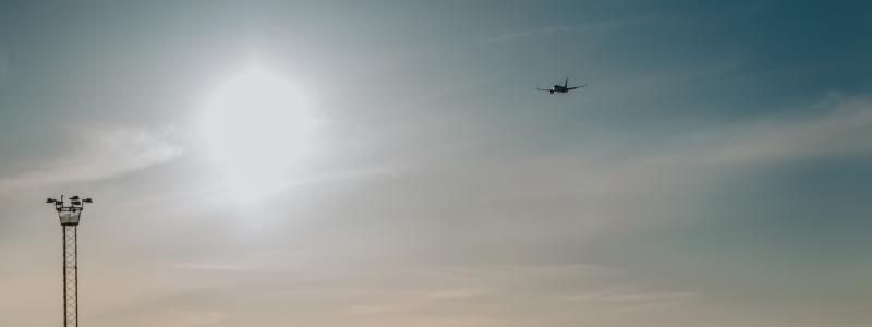 Vy över Norrköping från Norrköping Airport. Foto: Norrköping Airport