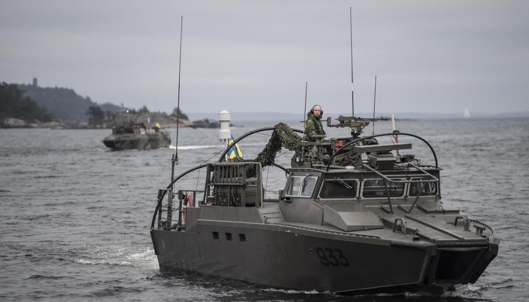 Amfibiestyrkor i samband med Aurora 17 Foto: Försvarsmakten