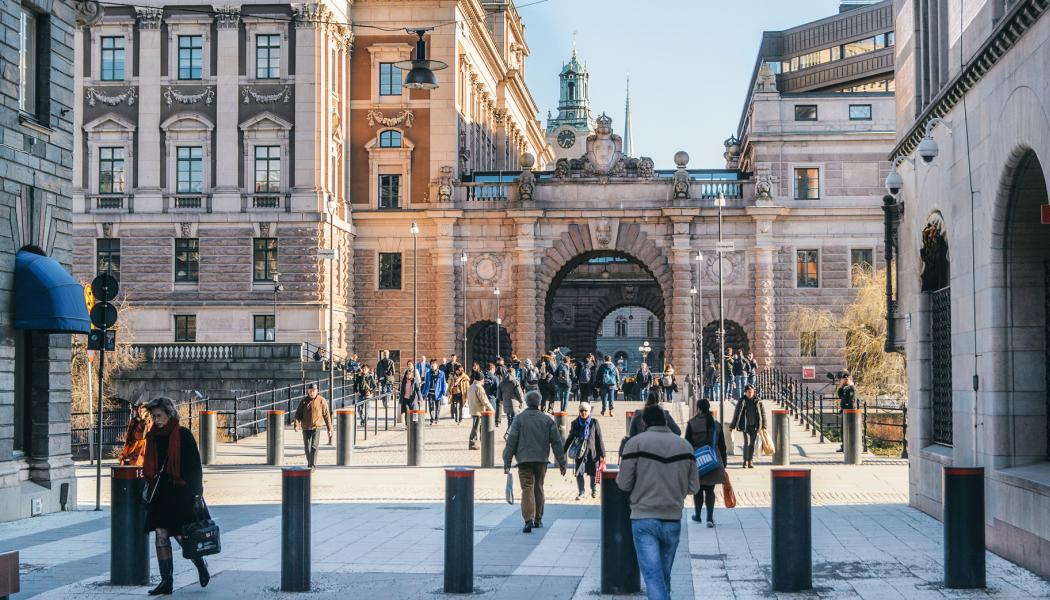 Stockholm, drottninggatan, Sveriges Riksdag Foto: Istock