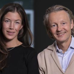 Karolina Båvenholm M&A-ansvarig Nordlo och Fredrik Almén koncernchef Nordlo Foto: Nordlo