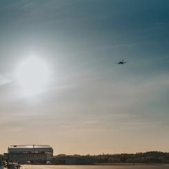Vy över Norrköping från Norrköping Airport. Foto: Norrköping Airport