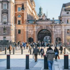 Stockholm, drottninggatan, Sveriges Riksdag Foto: Istock