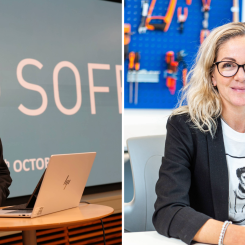 Robert Limmergård, generalsekreterare på SOFF och Frida Finnman, Head of Incubation & Acceleration på Innovatum Science Park. Foto: Innovatum Science Park