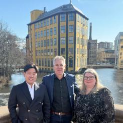 Martin Vikingsson, Johan Edlund, Charlotte Augustsson, Sigma Technology i Norrköping Foto: Sigma Technology