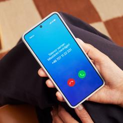 När ett samtal kommer in kan tjänsten varna för misstänkt bedrägeri eller informera om att numret ringer ofta till många. Foto: Telenor